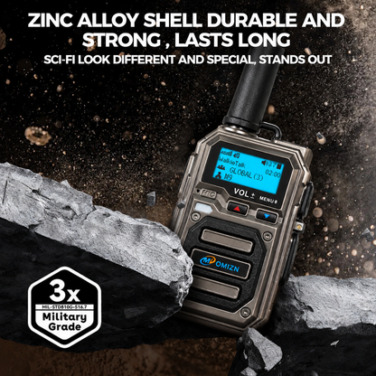 OMIZN Global walkie talkie, M9 model, supports long-distance,intercom across the country, more than 5000 kilometers, no monthly fee