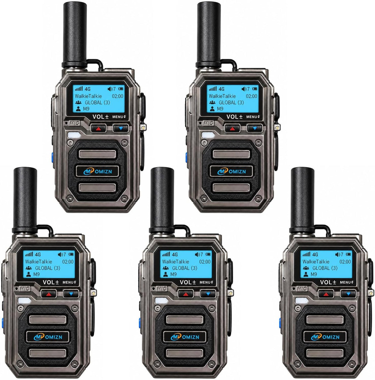 OMIZN Global walkie talkie, M9 model, supports long-distance,intercom across the country, more than 5000 kilometers, no monthly fee