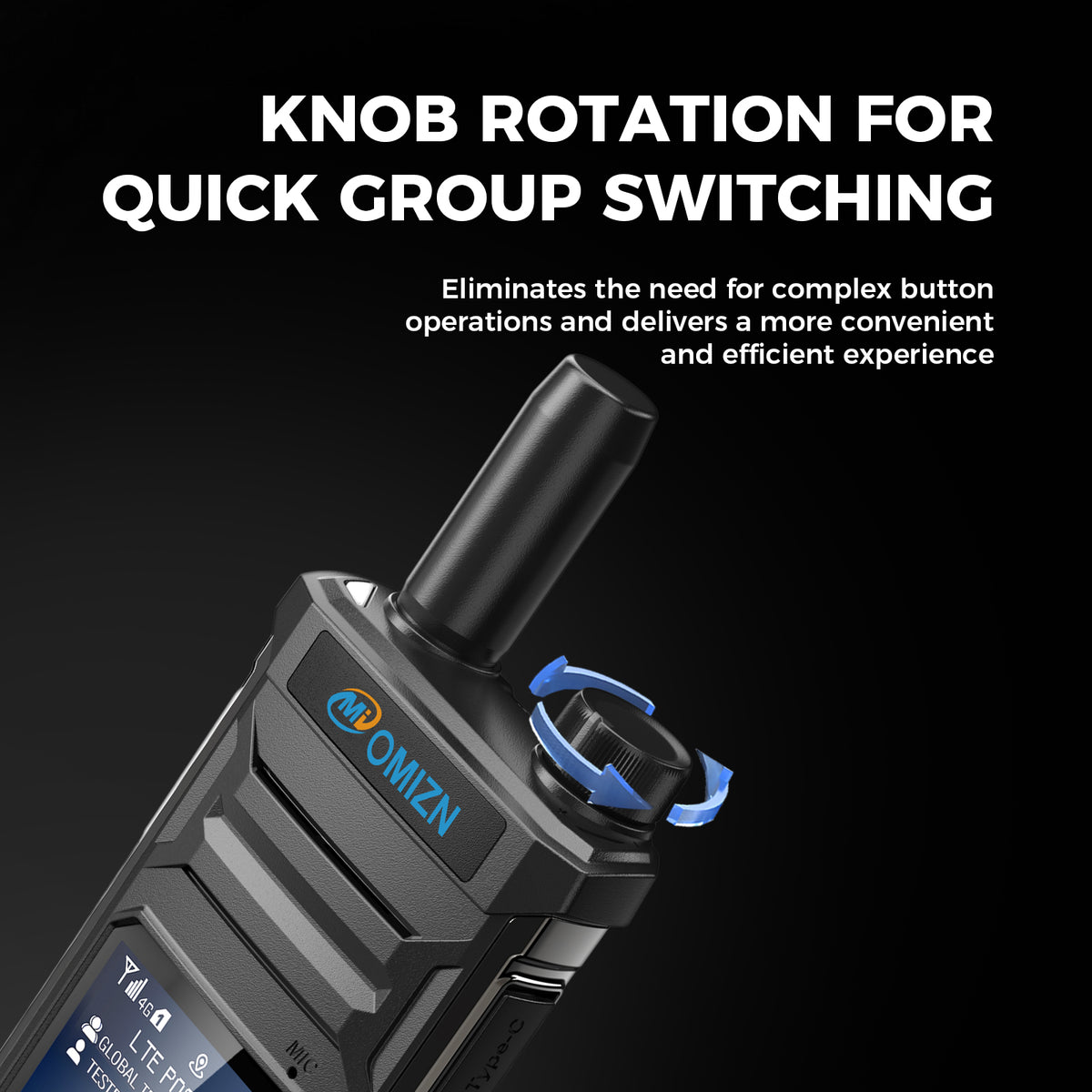 OMIZN T6 4G POC Walkie Talkie with SIM Card Unlimited Range Available Worldwide Cellular